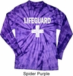 Distressed Lifeguard Long Sleeve Tie Dye Shirt