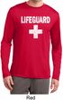 Distressed Lifeguard Mens Dry Wicking Long Sleeve Shirt