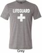 Distressed Lifeguard Mens Tri Blend Crewneck Shirt