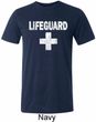 Distressed Lifeguard Mens Tri Blend Crewneck Shirt