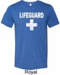 Distressed Lifeguard Mens Tri Blend Crewneck Shirt