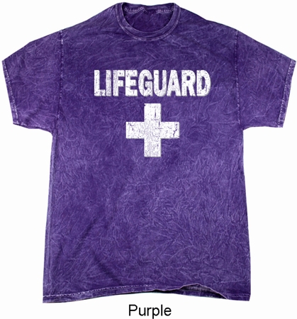 Distressed Lifeguard Mineral Tie Dye Shirt