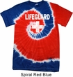 Distressed Lifeguard Patriotic Tie Dye Shirt