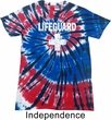 Distressed Lifeguard Patriotic Tie Dye Shirt