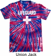 Distressed Lifeguard Patriotic Tie Dye Shirt