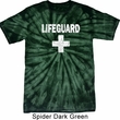 Distressed Lifeguard Spider Tie Dye Shirt