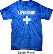 Distressed Lifeguard Spider Tie Dye Shirt
