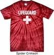 Distressed Lifeguard Spider Tie Dye Shirt