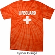 Distressed Lifeguard Spider Tie Dye Shirt