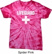 Distressed Lifeguard Spider Tie Dye Shirt