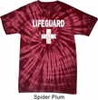Distressed Lifeguard Spider Tie Dye Shirt