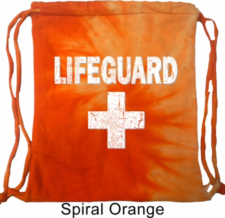 Distressed Lifeguard Tie Dye Bag