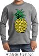 Distressed Pineapple Kids Long Sleeve Shirt