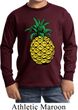 Distressed Pineapple Kids Long Sleeve Shirt