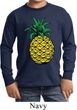 Distressed Pineapple Kids Long Sleeve Shirt