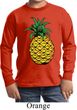 Distressed Pineapple Kids Long Sleeve Shirt