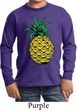 Distressed Pineapple Kids Long Sleeve Shirt