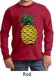 Distressed Pineapple Kids Long Sleeve Shirt