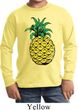 Distressed Pineapple Kids Long Sleeve Shirt