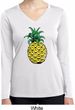 Distressed Pineapple Ladies Dry Wicking Long Sleeve Shirt