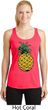 Distressed Pineapple Ladies Dry Wicking Racerback Tank Top