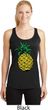 Distressed Pineapple Ladies Dry Wicking Racerback Tank Top