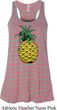 Distressed Pineapple Ladies Flowy Racerback Tanktop