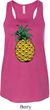 Distressed Pineapple Ladies Flowy Racerback Tanktop
