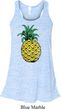 Distressed Pineapple Ladies Flowy Racerback Tanktop