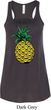 Distressed Pineapple Ladies Flowy Racerback Tanktop