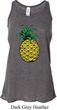 Distressed Pineapple Ladies Flowy Racerback Tanktop