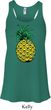Distressed Pineapple Ladies Flowy Racerback Tanktop