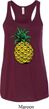 Distressed Pineapple Ladies Flowy Racerback Tanktop
