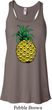 Distressed Pineapple Ladies Flowy Racerback Tanktop