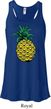 Distressed Pineapple Ladies Flowy Racerback Tanktop