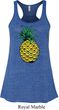Distressed Pineapple Ladies Flowy Racerback Tanktop