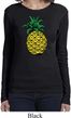 Distressed Pineapple Ladies Long Sleeve Shirt