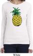 Distressed Pineapple Ladies Long Sleeve Shirt