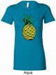 Distressed Pineapple Ladies Longer Length Shirt