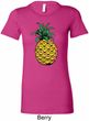 Distressed Pineapple Ladies Longer Length Shirt