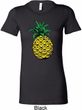 Distressed Pineapple Ladies Longer Length Shirt