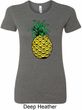 Distressed Pineapple Ladies Longer Length Shirt