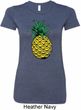 Distressed Pineapple Ladies Longer Length Shirt