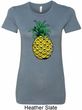 Distressed Pineapple Ladies Longer Length Shirt