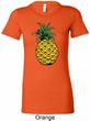 Distressed Pineapple Ladies Longer Length Shirt