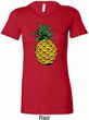 Distressed Pineapple Ladies Longer Length Shirt