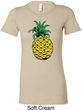 Distressed Pineapple Ladies Longer Length Shirt