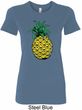 Distressed Pineapple Ladies Longer Length Shirt