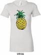 Distressed Pineapple Ladies Longer Length Shirt