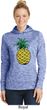 Distressed Pineapple Ladies Moisture Wicking Hoodie